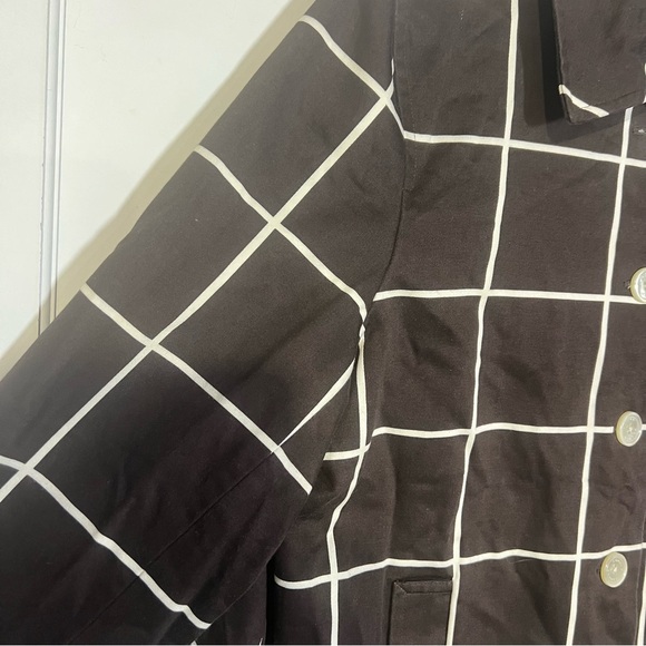 Ralph Lauren Jacket Blazer Brown and White Stripe Paneled Check Size 2X Classic - Picture 7 of 11